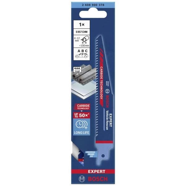 Sabre sågklingor Expert hårdmetallextrikation 150 mm S957 CHM - BOSCH EXPERT - 2608900378