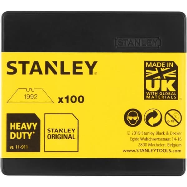 Knivblad - STANLEY - 1-11-921 - 62 mm - Förpackning med 100 delar