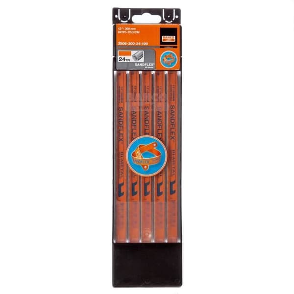 BAHCO Paket med 100 12" 300 mm Sandlex HSS Bi-Metal bågfilsågblad 3906-300-24-100