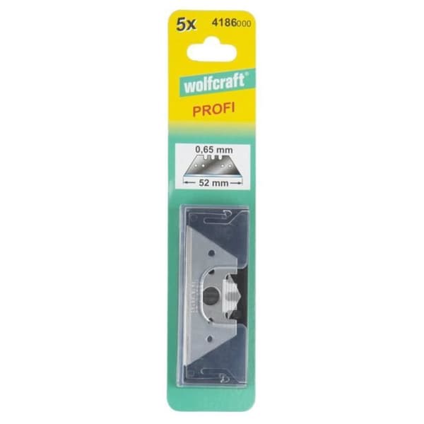 WOLFCRAFT - 5 PRO raka blad i låda 0,65 mm