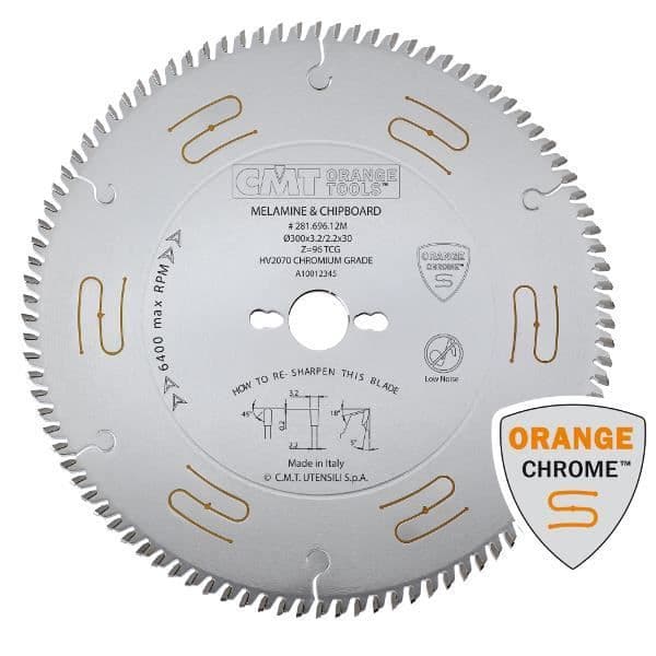 LAME CIRCULAIRE I KROM MED TRAPETSFORMAD TAND 300x3.2-2.2x30 Z96 5° TCG 281.696.12M