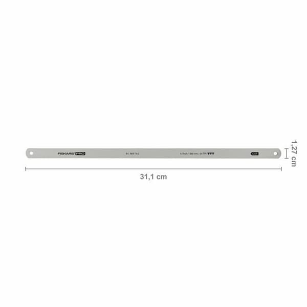 Ersättningsblad metallsåg - FISKARS - 30 cm - Bimetall - Slipad 24 TPI - Hållbar