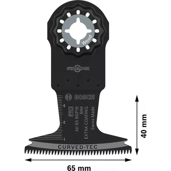 Lame Starlock Pro Bimetall AII 65 BSPIB för Hårt trä - 65 x 40 mm - 1 styck - BOSCH - 2608669082