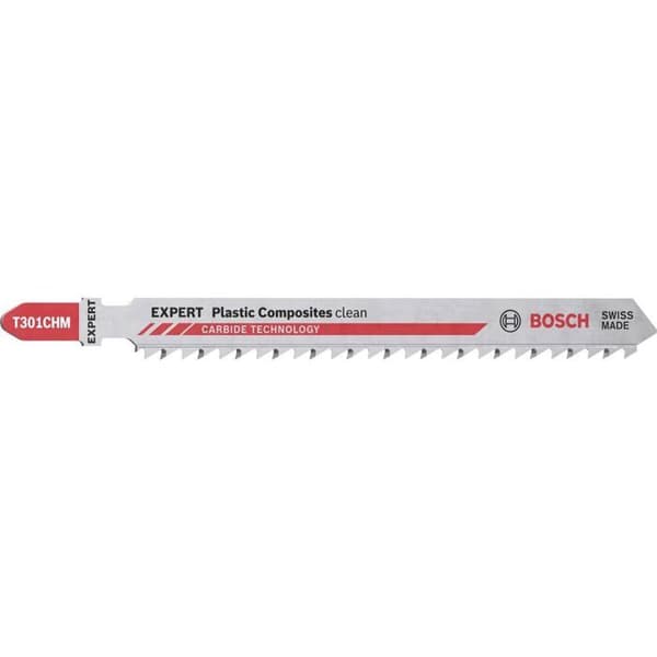 Sticksågsblad - BOSCH - T 301 CHM - Set med 3 - 117 mm - Tand 3,3 mm