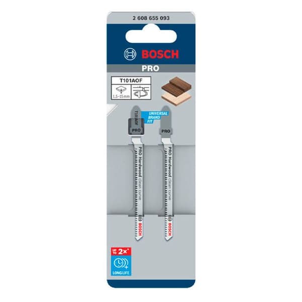 2 Lames för sticksåg BOSCH BIM Pann. laminerade 83mm T101AOF