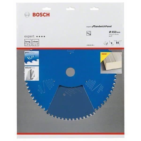 Bosch 2 608 644 148, Sandwichpanelmaterial, Stål, 45 cm, 3 cm, 3 mm, 4200 rpm, 3,4 mm