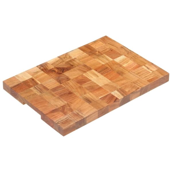 vidaXL Skärbräda 50x34x3,8 cm massivt akaciaträ