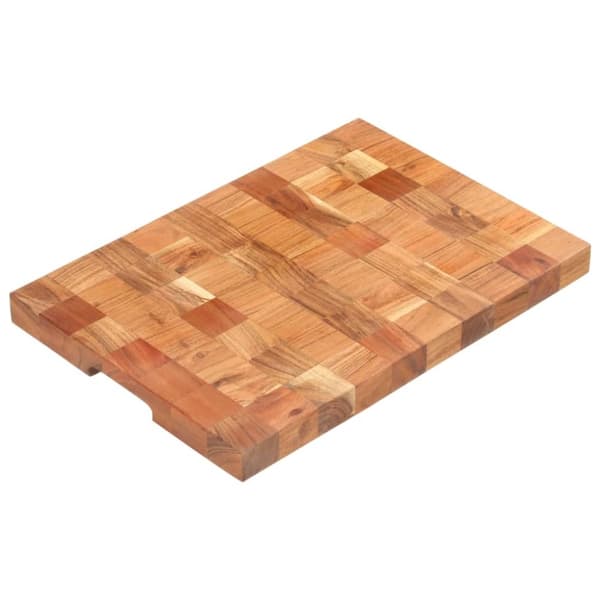 vidaXL Skärbräda 50x34x3,8 cm massivt akaciaträ