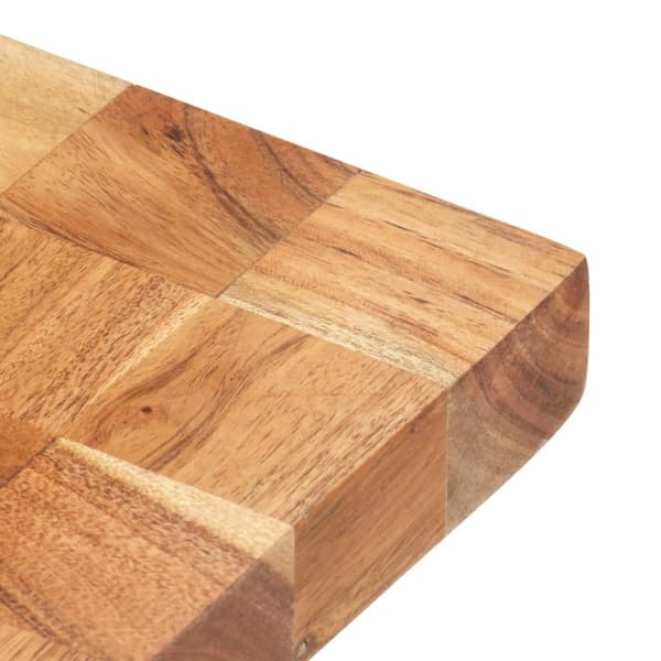 vidaXL Leikkuulauta 50x34x3,8 cm täysi akaasiapuu
