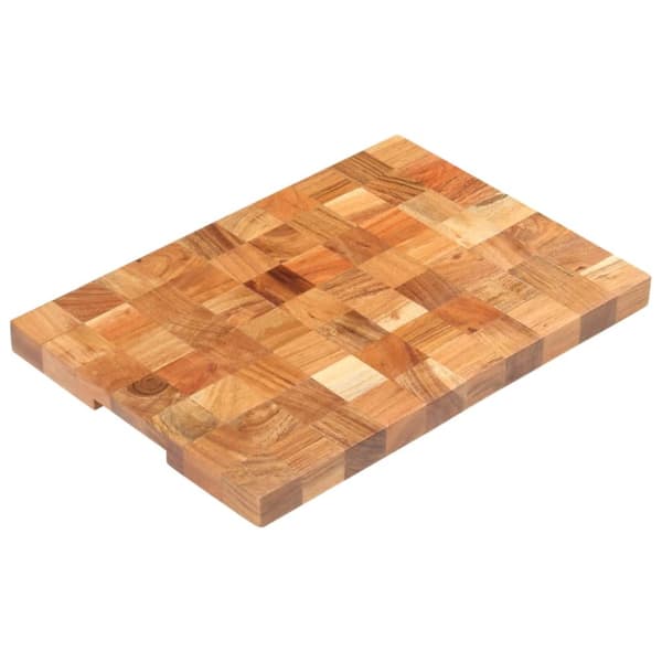 vidaXL Leikkuulauta 50x34x3,8 cm täysi akaasiapuu