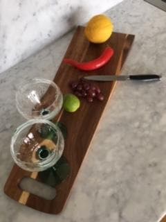 Tapasbräda/skärbräda med handtag, 60cm