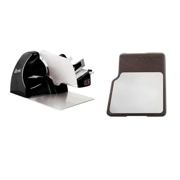 Berkel - Home Line 200 Svart + Rostfri skärbräda, trä
