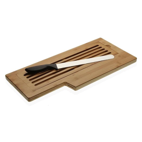 Skärbräda Versa 23 x 2 x 50 cm Stål Bambu