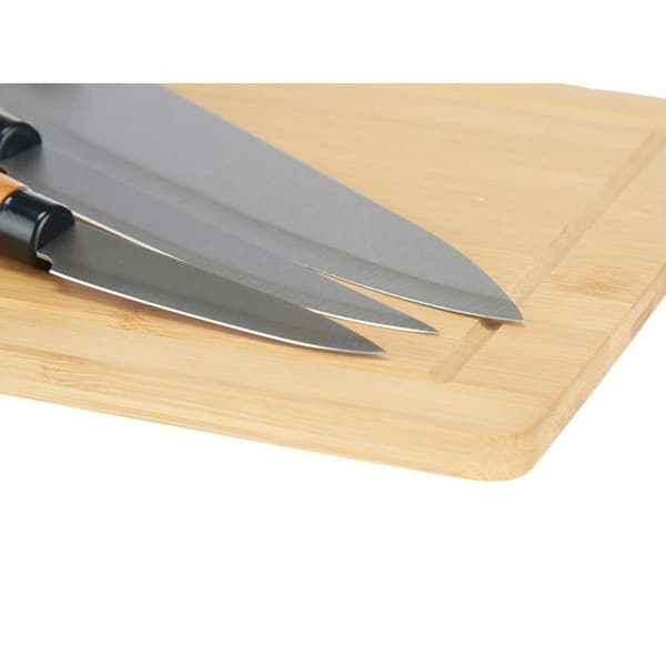 Knivset Kinvara KT216102 Brun Bambu Skärbräda Ost (6 antal)