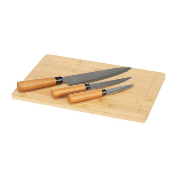 Knivset Kinvara KT216102 Brun Bambu Skärbräda Ost (6 antal)