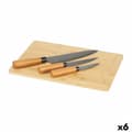 Miniatyrbild 1 av 3: Knivset Kinvara KT216102 Brun Bambu Skärbräda Ost (6 antal)