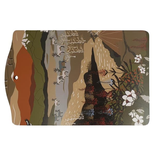 Fjällvandring Serveringsbräda 20x30 cm - Grön/Rost