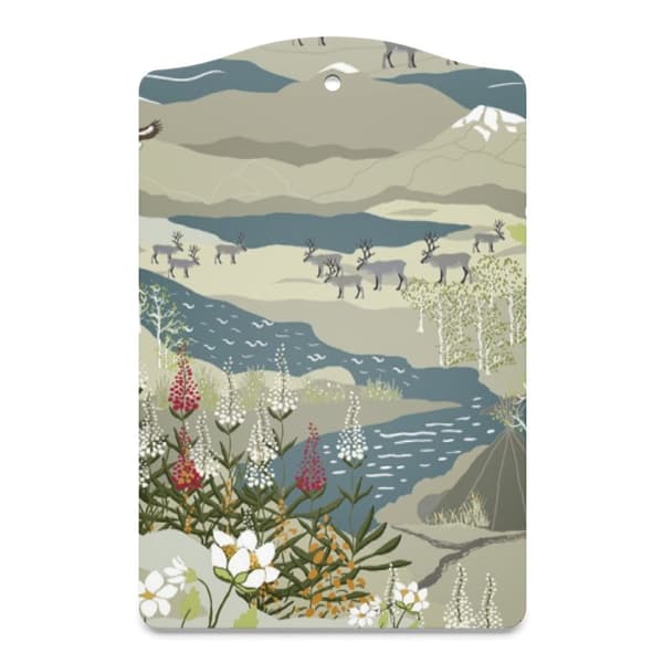 Fjällvandring Serveringsbräda 20x30 cm - Beige/Blå