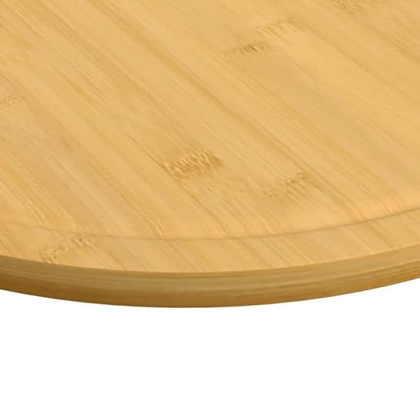 skærebræt 6 stk. Ø40x1,5 cm bambus