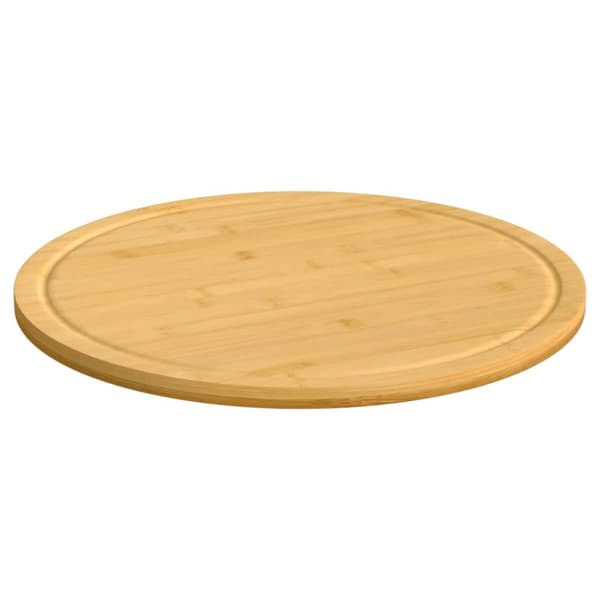 skærebræt 6 stk. Ø40x1,5 cm bambus