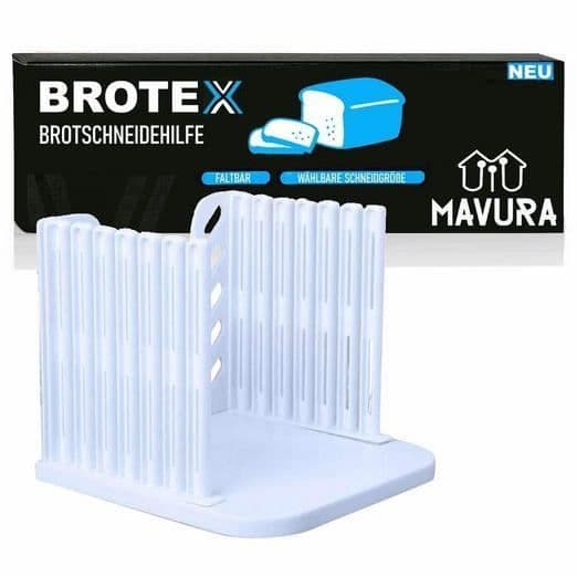 MAVURA brödskärbräda »BROTEX brödskärningshjälp brödskärare brödskärmaskin«, manuell skärhjälp pai
