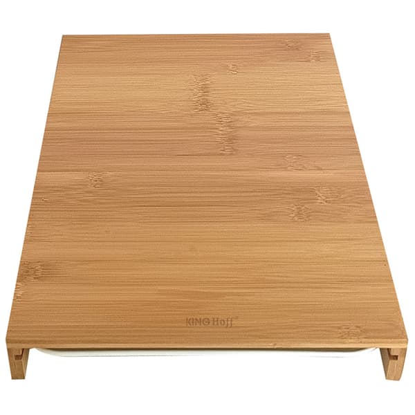 Skärbräda med bricka, bambu - KINGHoff material