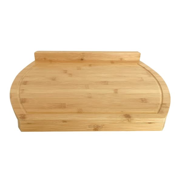 Skärbräda med låskant 58x38x4 cm, KINGHoff bambu