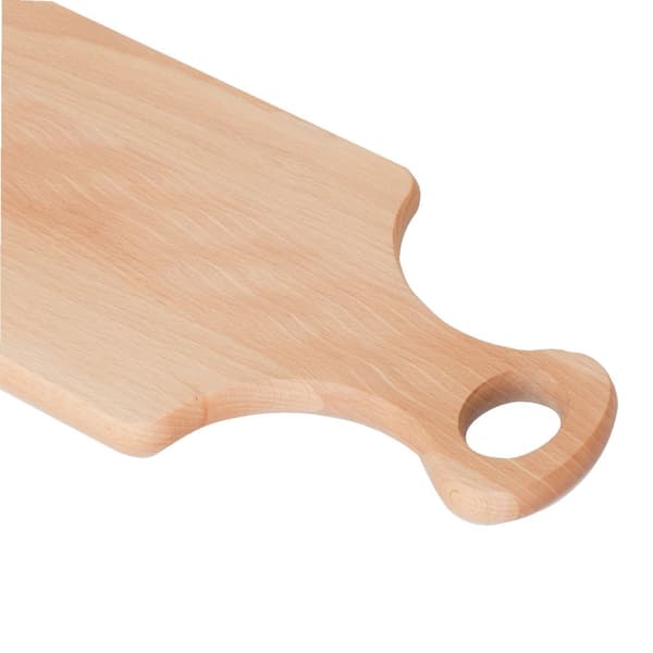 Träskärbräda med handtag 34,5x17 - Bok