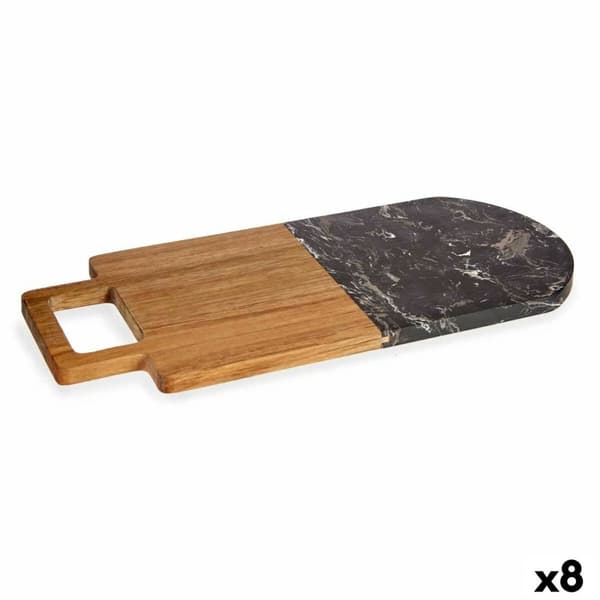Leikkuulauta Kinvara 78373 Musta 18 x 1,5 x 38 cm (8 osaa)