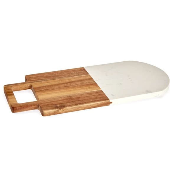 Skærebræt Kinvara 78372 Hvid 18 x 1,5 x 38 cm (8 enheder)