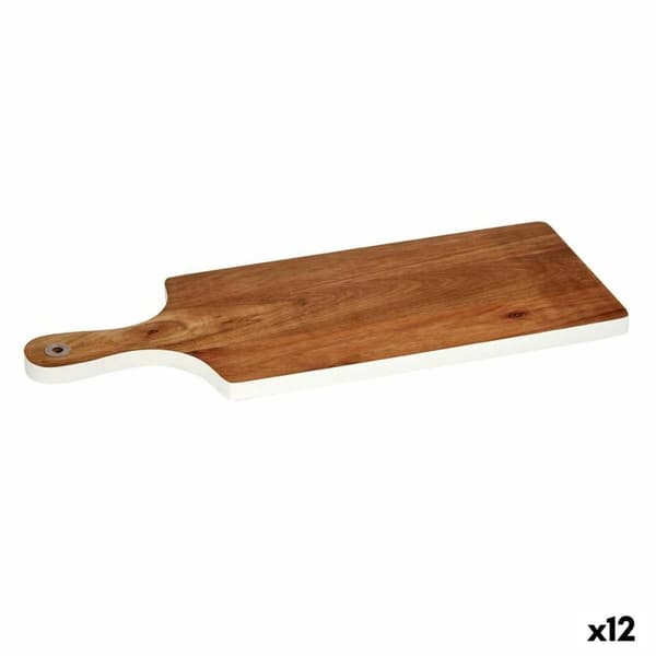 Skærebræt Kinvara 78376 Hvid 17,3 x 1,5 x 44,8 cm (12 enheder)