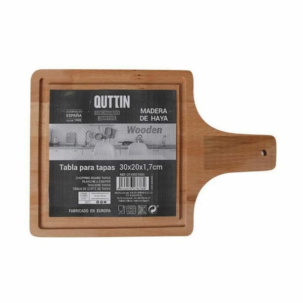 Serveringsbakke Quttin Quttin 30 x 20 x 1,7 cm Med håndtag (8 enheder)