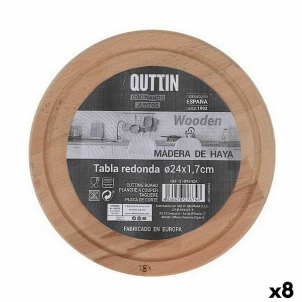 Serveringsbakke Quttin Quttin Cirkulær ø 24 x 1,7 cm (8 enheder)