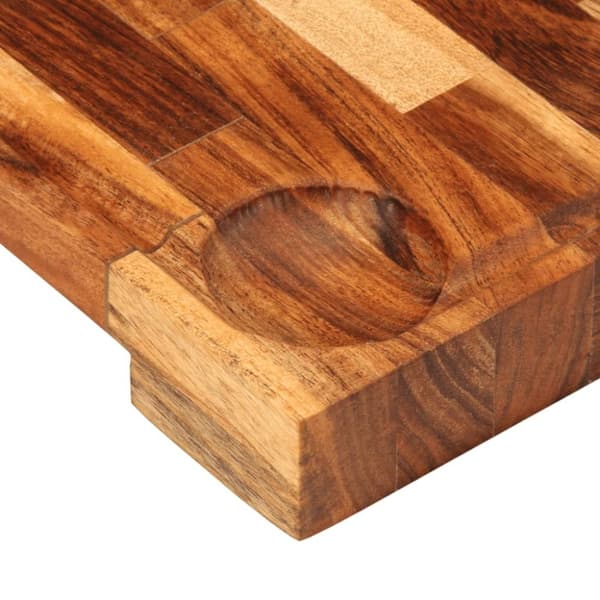 vidaXL Skjærebrett 30x21x4 cm heltre akasie