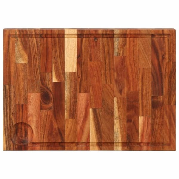 vidaXL Skjærebrett 42x30x4 cm heltre akasie
