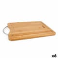 Miniatyrbilde 1 av 4: Skjærebrett Quttin Brun Sølv Bambus 50 x 35 x 1,5 cm (6 enheter)