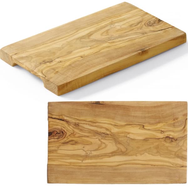 Serveringsbræt i oliventræ, rektangulært, 250 x 150 x 18 mm - Hendi 505168