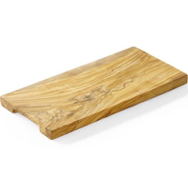 Rektangulært serveringsbræt i oliventræ 300 x 150 x 18 mm - Hendi 505175