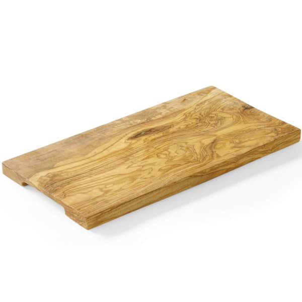 Rektangulært serveringsbræt af oliventræ 350 x 150 x 18 mm - Hendi 505182