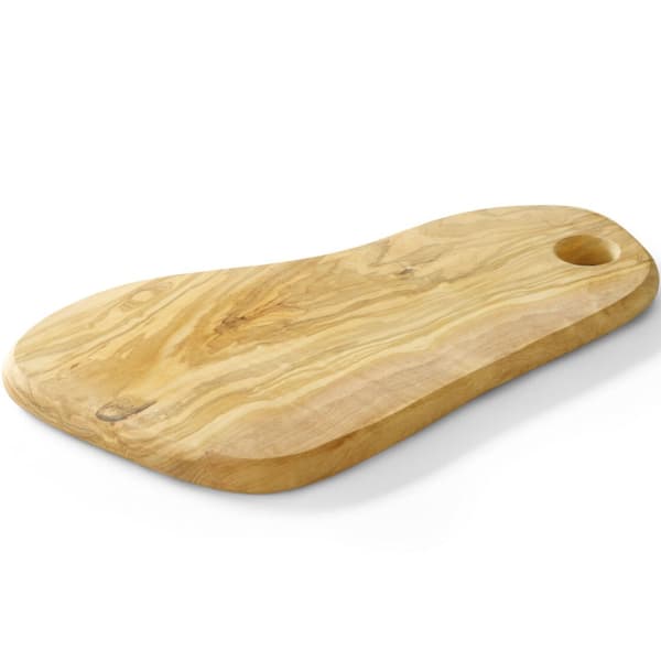 Oliivipuinen tarjoilulauta aukolla 350 x 210 x 18 mm - Hendi 505236
