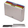 Miniatyrbild 1 av 4: Joseph Joseph Folio™ skärbräda set med 4 st med kockkniv (98995)