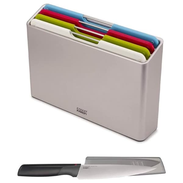 Joseph Joseph Folio™ skärbräda set med 4 st med kockkniv (98995)
