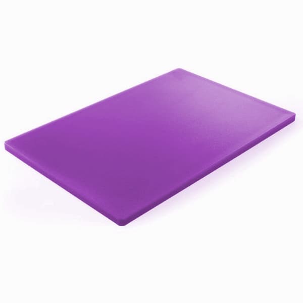 HACCP HDPE køkkenskærebræt til allergikere 45x30cm lilla - Hendi 825570
