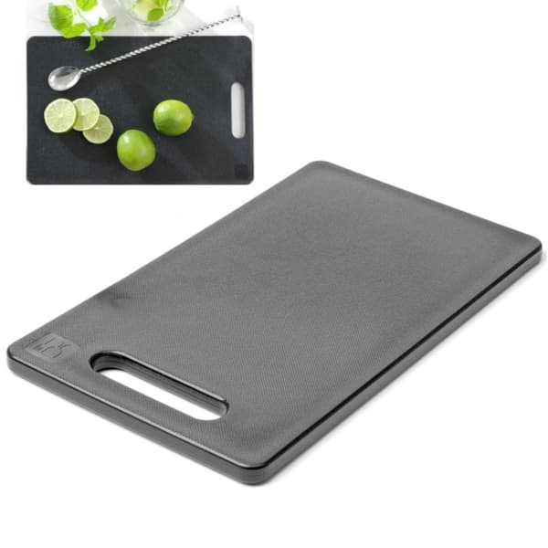 Universal skärbräda med handtag 250 x 150 mm svart - Hendi 826478