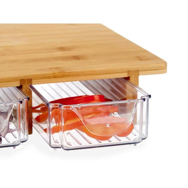 Skärbräda Kinvara KT216001-4 Brun Transparent 40 x 6 x 28 cm