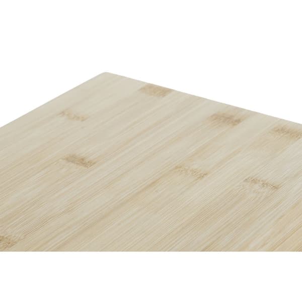 Skærebræt DKD Home Decor Natur Bambus Rustfrit stål 28 x 21,5 x 4,2 cm