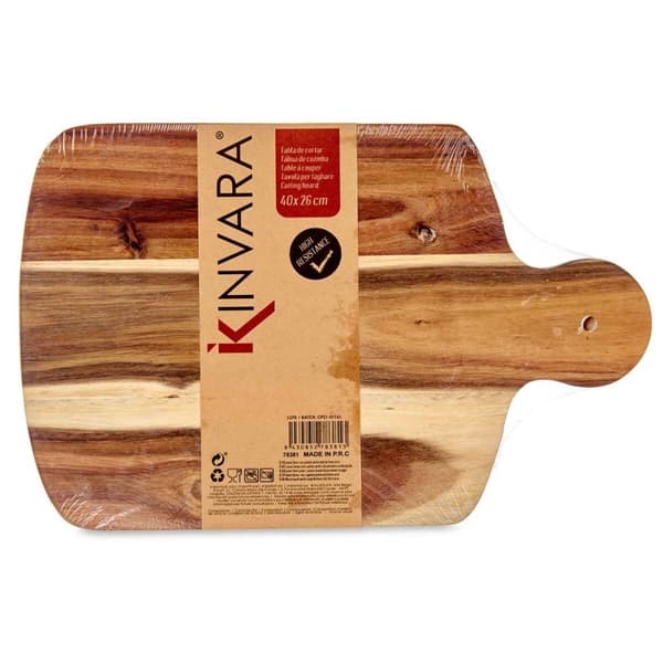 Skærebræt Kinvara 78381 Sort 25,7 x 1,5 x 40 cm (12 enheder)