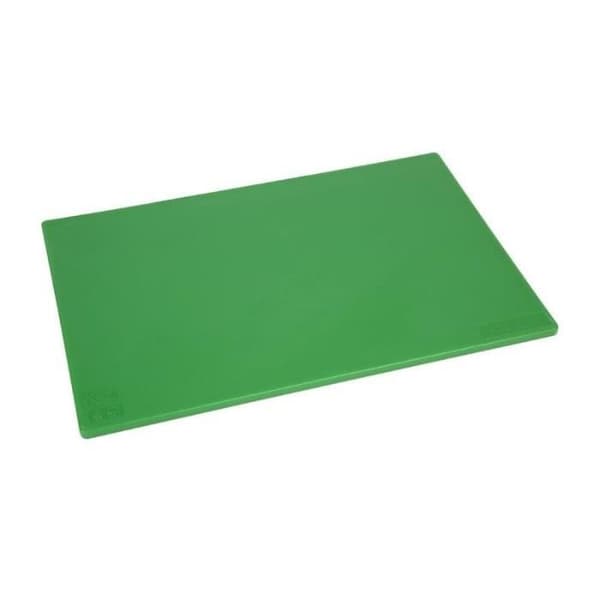Skärbräda med låg densitet, tjocklek 10 mm - 6 olika färger - Hygiplas Grön