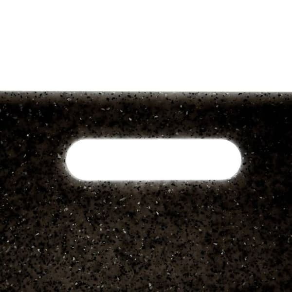 Skärbrädor - Design - Steneffekt - 2 delar - Svart - Lätt att underhålla