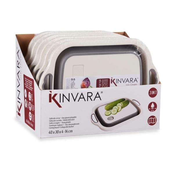 Skärbräda Kinvara Z-017 Vit Grå 29,8 x 5 x 40 cm (6 antal)